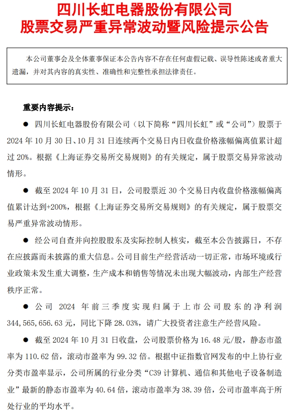 四川长虹重组已成定局，国际释义、解释及实施落实